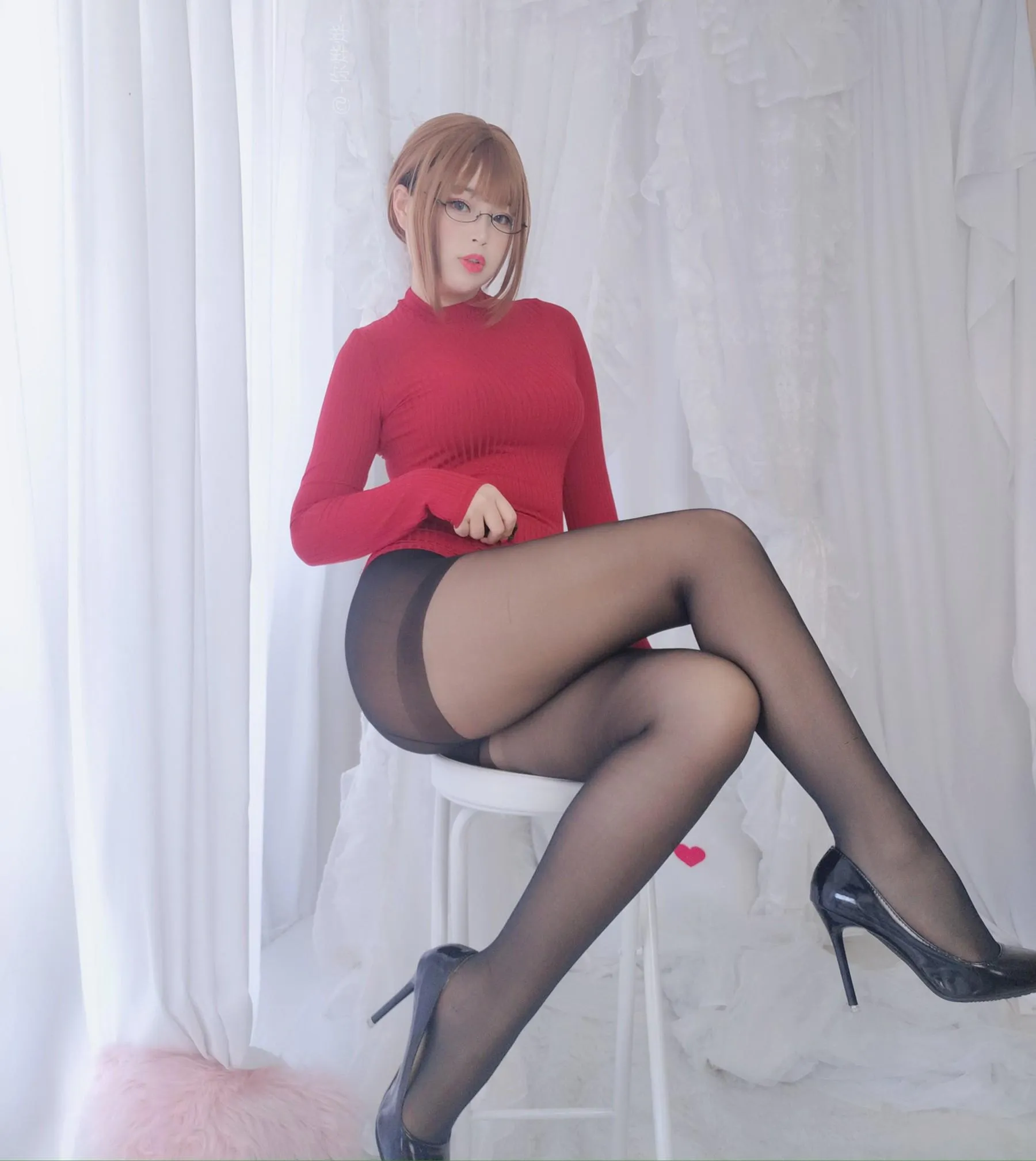 白烨 – NO.18 毛衣套装 [81P]插图6